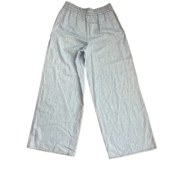 Zara Sky Blue Elastic Waist Pants - Picture 2 of 5
